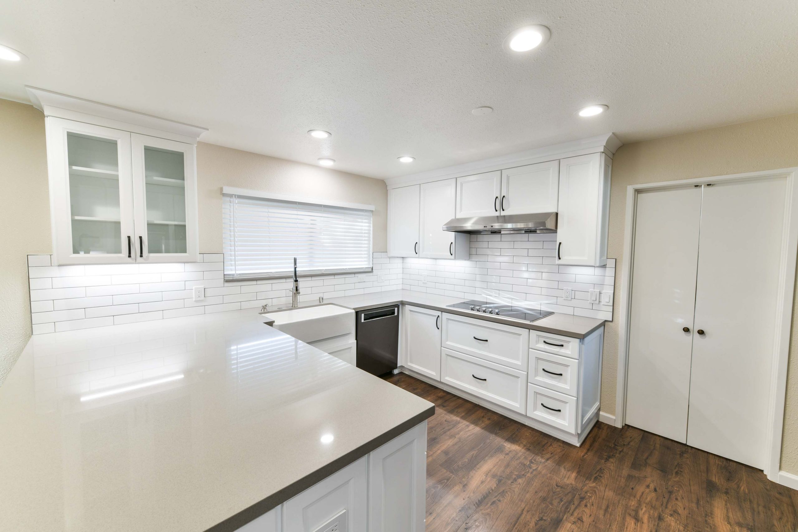 Contemporary Kitchen with Stainless Fixtures