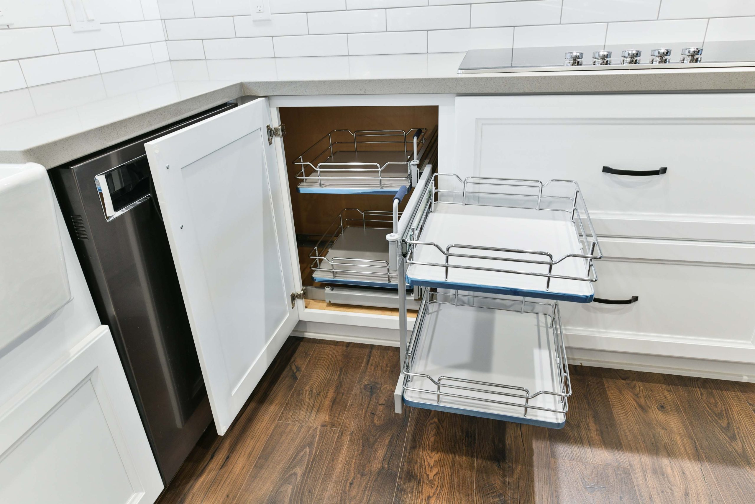 Kitchen Corner Cabinet Close-Up