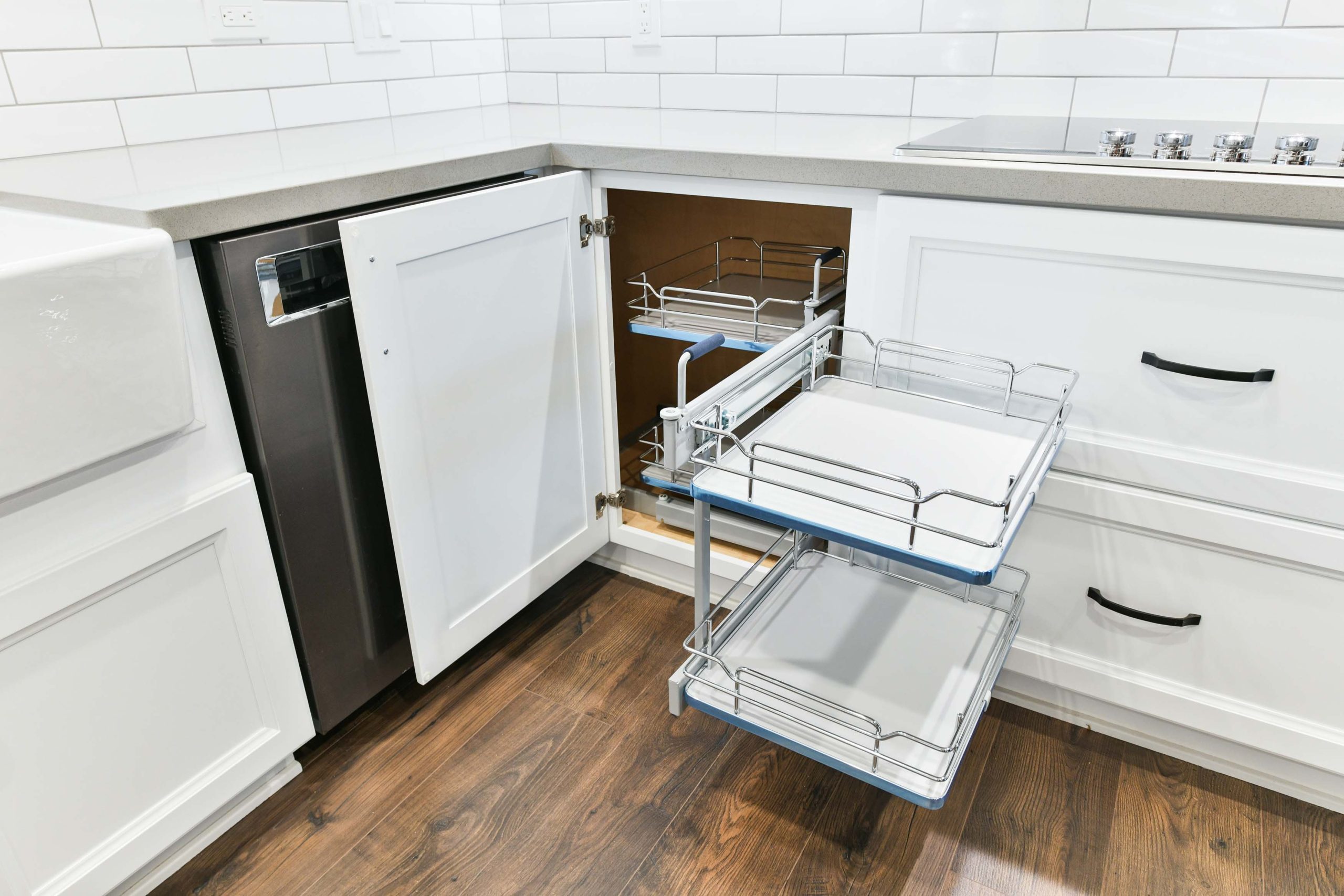 Pull-Out Lazy Susan Cabinet in New Kitchen