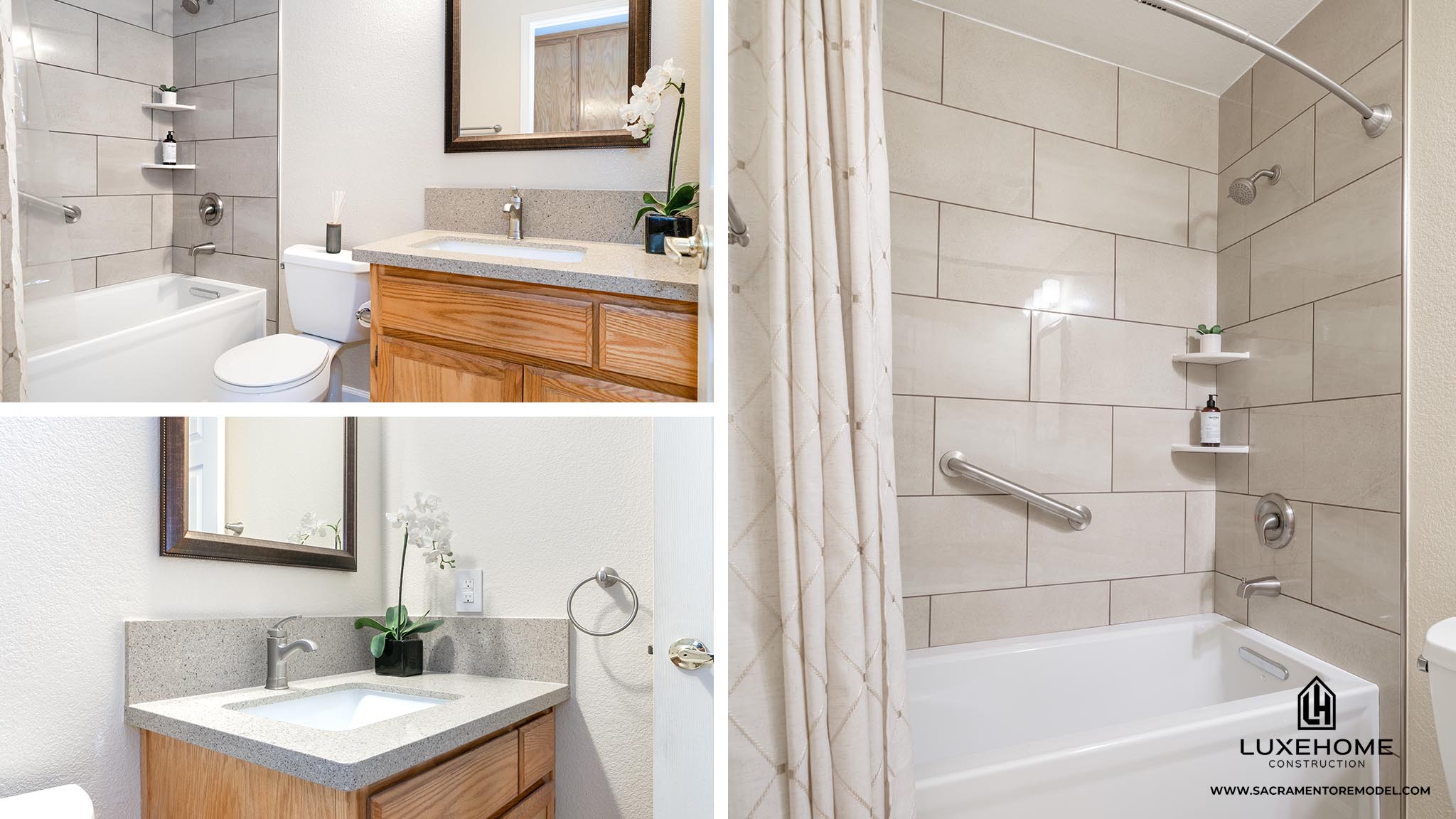 Elk Grove CA 95624 Guest Bathroom Remodel