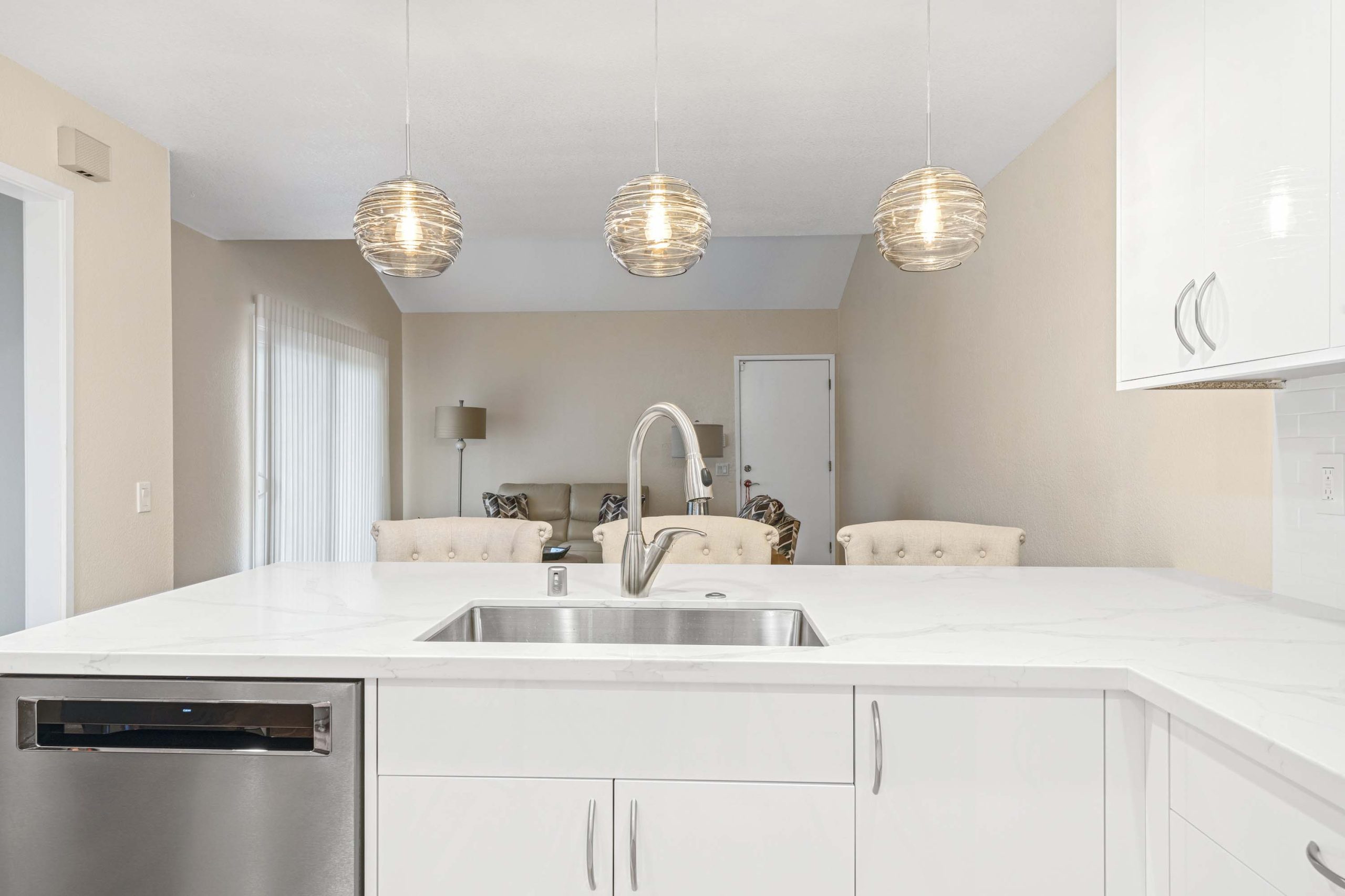 Kitchen Island Sink Overlooking Living Room Fair Oaks CA 95628
