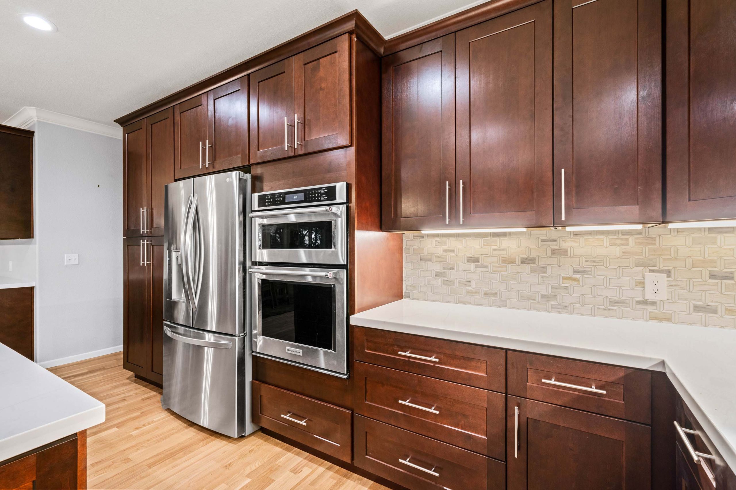 Stainless Steel Refrigerator and Double Wall Ovens Auburn CA 95602